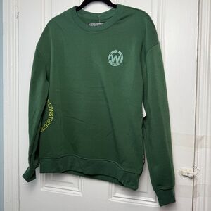 Brooklyn Cloth Sweatshirt Mens Small Green "In The Works" BKLYN Pullover NWT